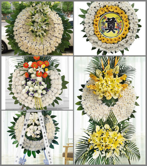 河南南阳新野县五星镇陈庄村花圈速递